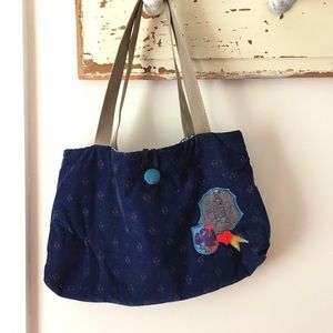 Handmade corduroy tote bag